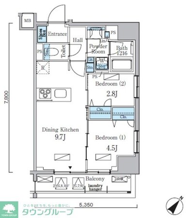 リビオメゾン日本橋浜町公園の物件間取画像